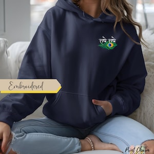 Krishna Embroidered Hoodie